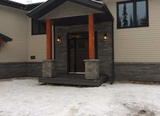 custom homes entrance